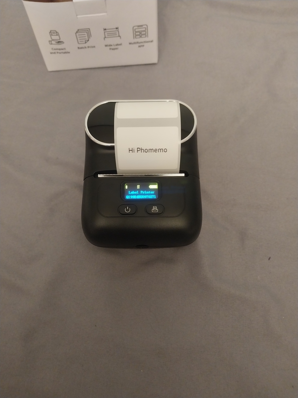 Phomemo M110 Label Maker Thermal Bluetooth Mini Barcode Printer Bundle #230